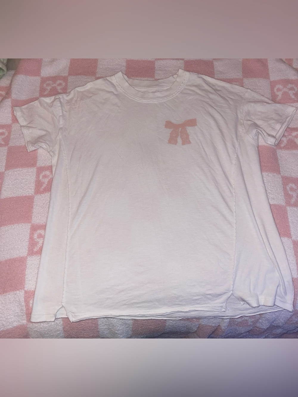 aerie White Bow Tee